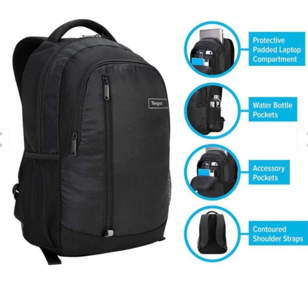 🌺 NWT Targus Leightweight Backpack/Tech/Laptop Bag